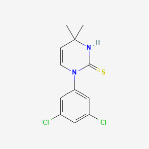 molecular formula C12H12Cl2N2S B3084352 1-(3,5-Dichlorophenyl)-4,4-dimethyl-1,4-dihydropyrimidine-2-thiol CAS No. 1142212-36-9