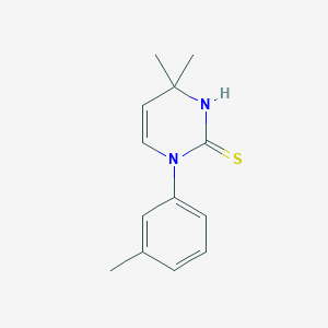 4,4-Dimethyl-1-(3-methylphenyl)-1,4-dihydropyrimidine-2-thiol