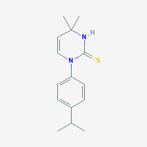 molecular formula C15H20N2S B3084407 1-(4-Isopropylphenyl)-4,4-dimethyl-1,4-dihydropyrimidine-2-thiol CAS No. 1142212-59-6