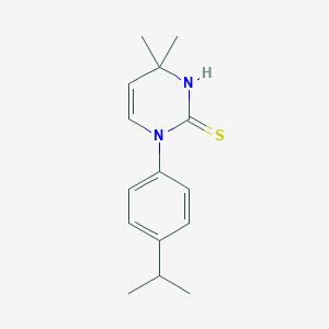 molecular formula C15H20N2S B3084407 1-(4-异丙基苯基)-4,4-二甲基-1,4-二氢嘧啶-2-硫醇 CAS No. 1142212-59-6