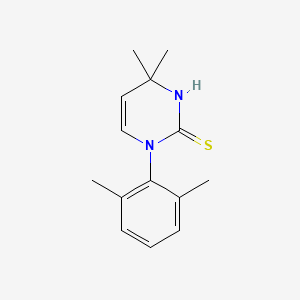 1-(2,6-Dimethylphenyl)-4,4-dimethyl-1,4-dihydropyrimidine-2-thiol