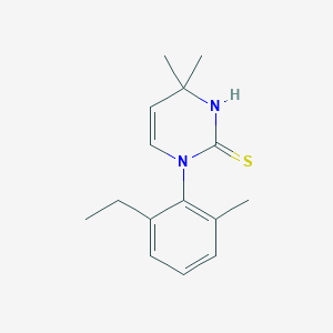 molecular formula C15H20N2S B3084473 1-(2-Ethyl-6-methylphenyl)-4,4-dimethyl-1,4-dihydropyrimidine-2-thiol CAS No. 1142212-82-5