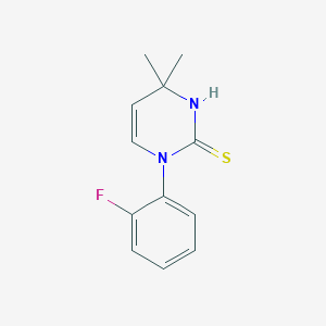 1-(2-Fluorophenyl)-4,4-dimethyl-1,4-dihydropyrimidine-2-thiol