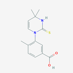 3-(2-mercapto-4,4-dimethylpyrimidin-1(4H)-yl)-4-methylbenzoic acid
