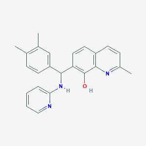7-[(3,4-Dimethylphenyl)(pyridin-2-ylamino)methyl]-2-methylquinolin-8-ol
