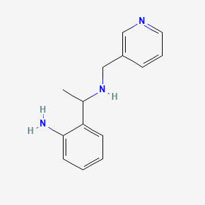 molecular formula C14H17N3 B3084610 [1-(2-Aminophenyl)ethyl](pyridin-3-ylmethyl)amine CAS No. 1142214-26-3