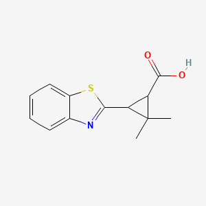 3-(1,3-Benzothiazol-2-YL)-2,2-dimethyl-cyclopropanecarboxylic acid