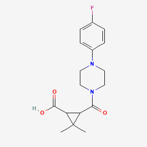 3-{[4-(4-Fluorophenyl)piperazin-1-yl]carbonyl}-2,2-dimethylcyclopropanecarboxylic acid