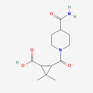 3-{[4-(Aminocarbonyl)piperidin-1-yl]carbonyl}-2,2-dimethylcyclopropanecarboxylic acid