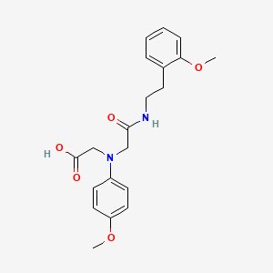 [(4-Methoxyphenyl)(2-{[2-(2-methoxyphenyl)ethyl]-amino}-2-oxoethyl)amino]acetic acid