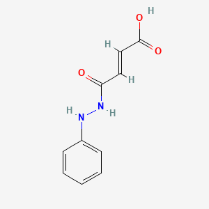 molecular formula C10H10N2O3 B3084763 (E)-4-oxo-4-(2-phenylhydrazinyl)but-2-enoic acid CAS No. 114224-11-2