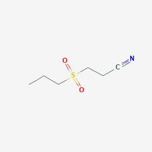 molecular formula C6H11NO2S B3084868 3-(Propane-1-sulfonyl)propanenitrile CAS No. 1144524-94-6