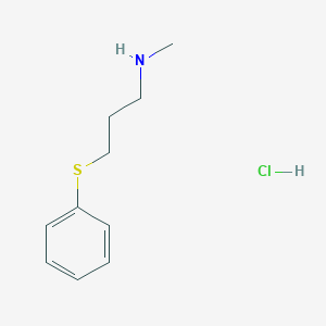 molecular formula C10H16ClNS B3084875 N-Methyl-3-(phenylthio)-1-propanamine hydrochloride CAS No. 114458-66-1