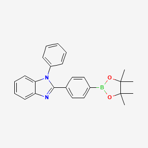 1-phenyl-2-[4-(4,4,5,5-tetramethyl-1,3,2-dioxaborolan-2-yl)-phenyl]-1H-benzimidazole