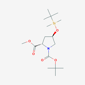 (2S,4R)-1-tert-Butyl 2-methyl 4-((tert-butyldimethylsilyl)oxy)pyrrolidine-1,2-dicarboxylate
