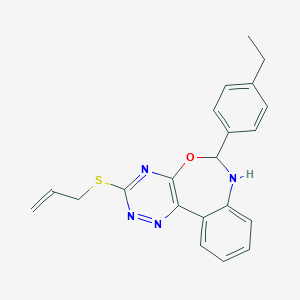Allyl6-(4-ethylphenyl)-6,7-dihydro[1,2,4]triazino[5,6-d][3,1]benzoxazepin-3-ylsulfide
