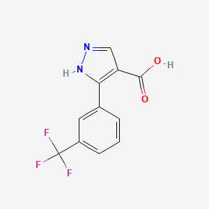 5-[3-(trifluoromethyl)phenyl]-1H-pyrazole-4-carboxylic acid