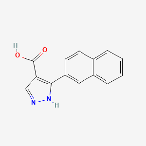 5-(Naphthalen-2-yl)-1H-pyrazole-4-carboxylic acid