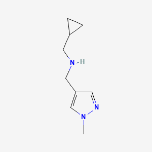 1-Cyclopropyl-N-((1-methyl-1H-pyrazol-4-yl)methyl)methanamine