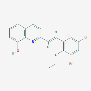 2-[(E)-2-(3,5-dibromo-2-ethoxyphenyl)ethenyl]quinolin-8-ol