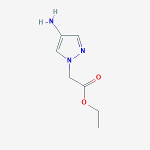 molecular formula C7H11N3O2 B3085219 2-(4-氨基-1H-吡唑-1-基)乙酸乙酯 CAS No. 1152841-53-6