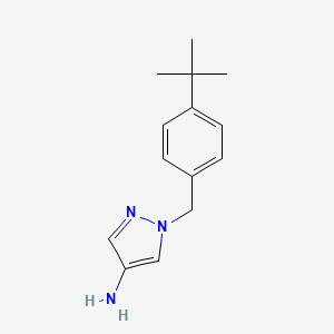 1-[(4-tert-Butylphenyl)methyl]-1H-pyrazol-4-amine