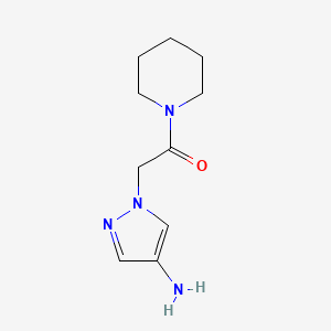 2-(4-Aminopyrazol-1-yl)-1-piperidin-1-ylethanone