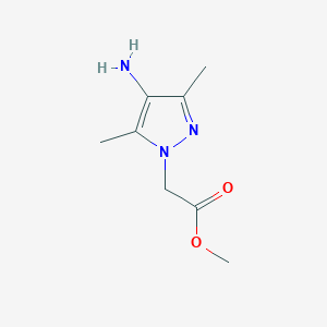 molecular formula C8H13N3O2 B3085272 Methyl 2-(4-amino-3,5-dimethyl-1H-pyrazol-1-YL)acetate CAS No. 1152950-66-7