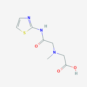 molecular formula C8H11N3O3S B3085290 2-(Methyl(2-oxo-2-(thiazol-2-ylamino)ethyl)amino)acetic acid CAS No. 1153236-63-5