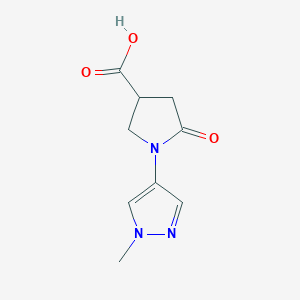 1-(1-methyl-1H-pyrazol-4-yl)-5-oxopyrrolidine-3-carboxylic acid
