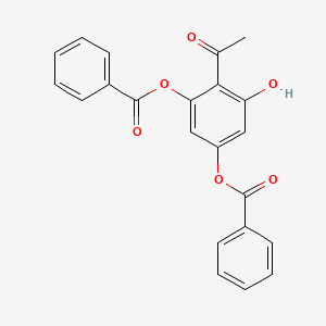 molecular formula C22H16O6 B3085341 2-乙酰基-3,5-二苯甲酰氧基苯酚 CAS No. 115425-05-3