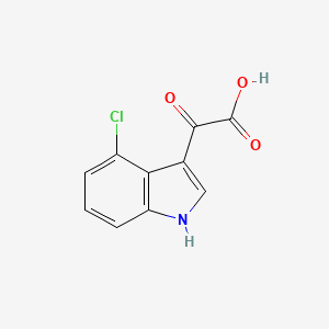molecular formula C10H6ClNO3 B3085362 1H-Indole-3-acetic acid, 4-chloro-alpha-oxo- CAS No. 1154742-55-8