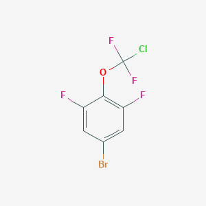 molecular formula C7H2BrClF4O B3085373 5-Bromo-2-[chloro(difluoro)methoxy]-1,3-difluoro-benzene CAS No. 115488-29-4