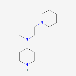 molecular formula C13H27N3 B3085388 N-methyl-N-(2-piperidin-1-ylethyl)piperidin-4-amine CAS No. 1155109-06-0