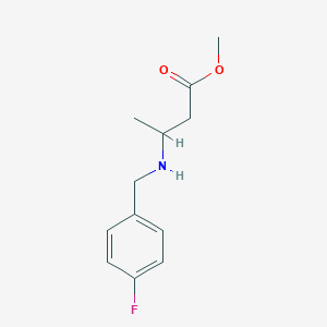 Methyl 3-{[(4-fluorophenyl)methyl]amino}butanoate
