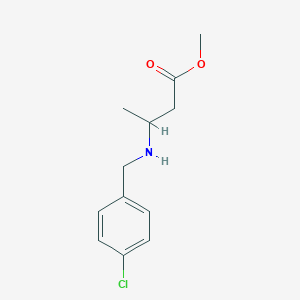 Methyl 3-{[(4-chlorophenyl)methyl]amino}butanoate