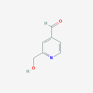 molecular formula C7H7NO2 B3085440 2-(羟甲基)异烟醛 CAS No. 1155873-00-9