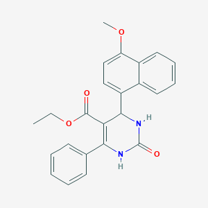 Ethyl 4-(4-methoxy-1-naphthyl)-2-oxo-6-phenyl-1,2,3,4-tetrahydro-5-pyrimidinecarboxylate