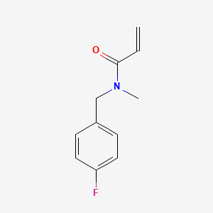 molecular formula C11H12FNO B3085475 N-[(4-fluorophenyl)methyl]-N-methylprop-2-enamide CAS No. 1156156-08-9
