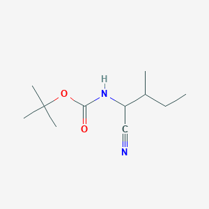 molecular formula C11H20N2O2 B3085509 (1-Cyano-2-methylbutyl)carbamic acid tert-butyl ester CAS No. 1156547-61-3