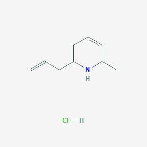 molecular formula C9H16ClN B3085594 2-Allyl-6-methyl-1,2,3,6-tetrahydropyridine hydrochloride CAS No. 1158205-64-1