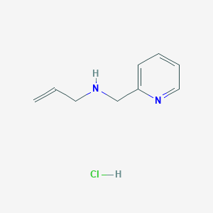 molecular formula C9H13ClN2 B3085628 盐酸(丙-2-烯-1-基)(吡啶-2-基甲基)胺 CAS No. 1158219-28-3