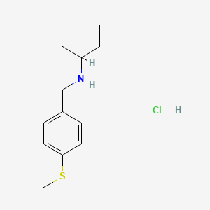 (Butan-2-yl)({[4-(methylsulfanyl)phenyl]methyl})amine hydrochloride