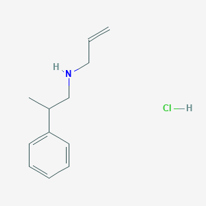 molecular formula C12H18ClN B3085703 (2-Phenylpropyl)(prop-2-en-1-yl)amine hydrochloride CAS No. 1158272-42-4