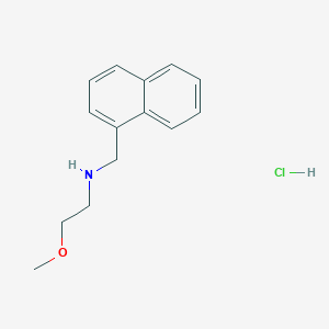 molecular formula C14H18ClNO B3085709 (2-甲氧基乙基)(1-萘甲基)胺盐酸盐 CAS No. 1158283-69-2