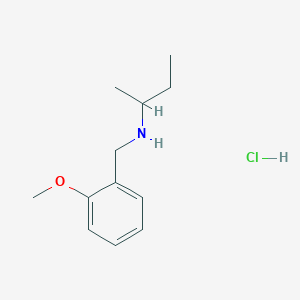 molecular formula C12H20ClNO B3085810 [(丁烷-2-基)[(2-甲氧基苯基)甲基]胺盐酸盐 CAS No. 1158320-22-9