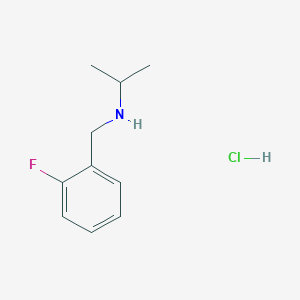 molecular formula C10H15ClFN B3085820 [(2-Fluorophenyl)methyl](propan-2-yl)amine hydrochloride CAS No. 1158325-86-0