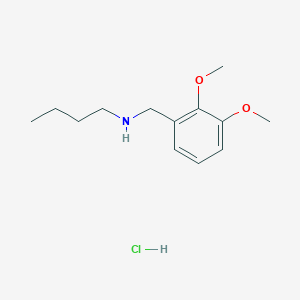 molecular formula C13H22ClNO2 B3085828 Butyl[(2,3-dimethoxyphenyl)methyl]amine hydrochloride CAS No. 1158326-83-0