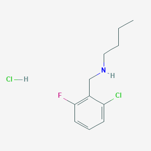 molecular formula C11H16Cl2FN B3085840 Butyl[(2-chloro-6-fluorophenyl)methyl]amine hydrochloride CAS No. 1158336-97-0