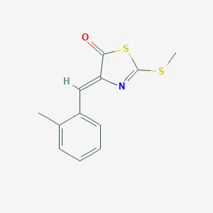 molecular formula C12H11NOS2 B308587 4-(2-methylbenzylidene)-2-(methylthio)-1,3-thiazol-5(4H)-one 